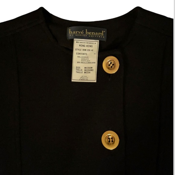 Harvé Benard by Benard Holtzman black dress - Picture 3 of 4